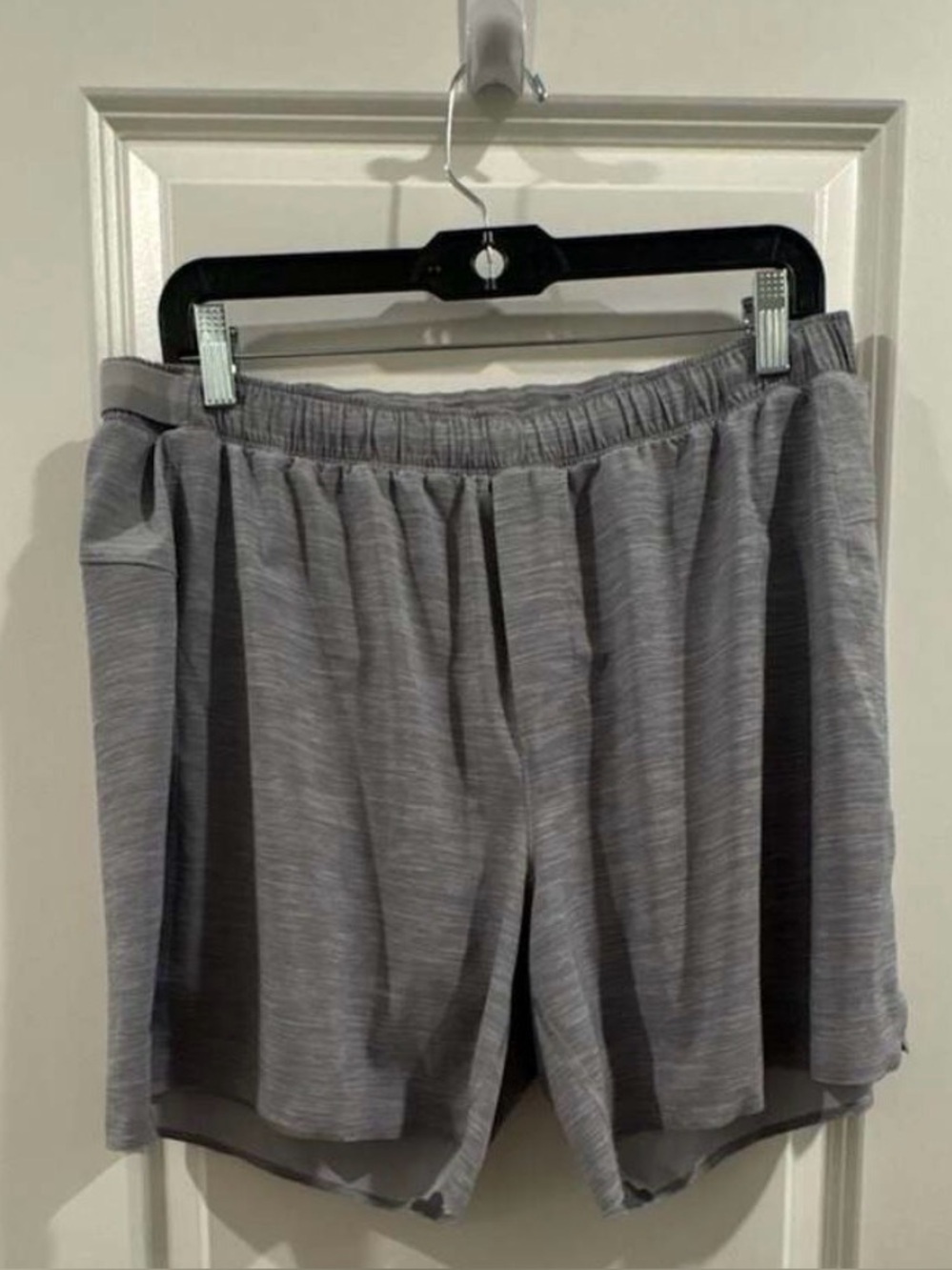 Lululemon Surge Lined Running Shorts, Heathered Gray